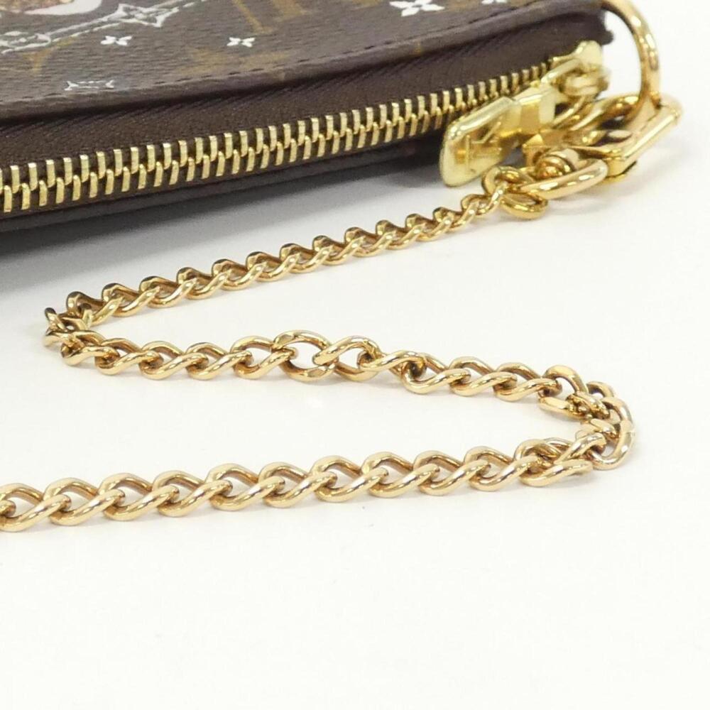 LOUIS VUITTON Authentic Brown Monogram Pochette Pouch - Picture 5 of 6